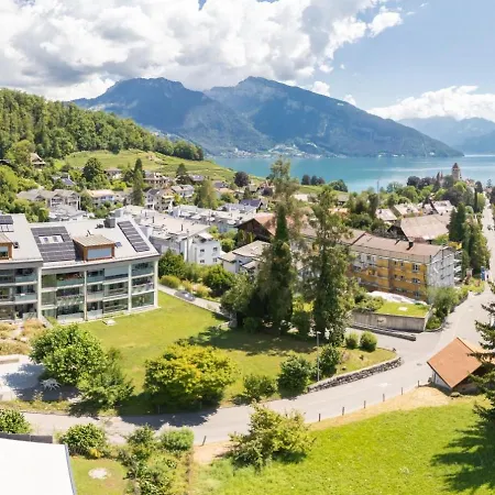 Appartement Baytrail In See- Und Bergnaehe, Modern, Mit Garten, 4 Gaeste Spiez