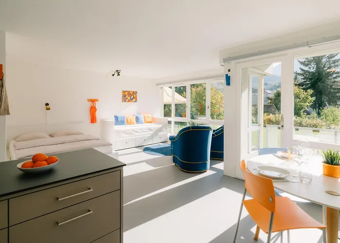 Baytrail In See- Und Bergnaehe, Modern, Mit Garten, 4 Gaeste Spiez